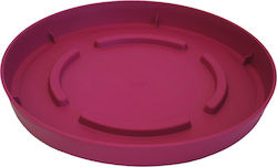 Plastona 10.01.00C20RO Round Plate Pot Pink 14.7x14.7cm