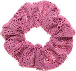 Petit Boutik Ροζ Πλεκτή XXLarge Scrunchie Σούρα Μαλλιών Scrunchy de Păr Magazin online