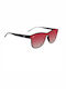 OJO Sunglasses Square Oye Unisex Γυαλιά Ηλίου με Κοκκάλινο Σκελετό Black Red Ντεγκραντέ Polarized