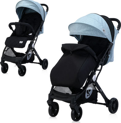 Lorelli Fiorano Adjustable Baby Stroller Suitable from 6+ Months Black & Silver Blue