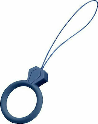 Hurtel Diamond Ring Strap Holder for Mobile Blue