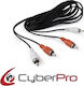 CyberPro Cable RCA male - RCA male 10m CP-2R100
