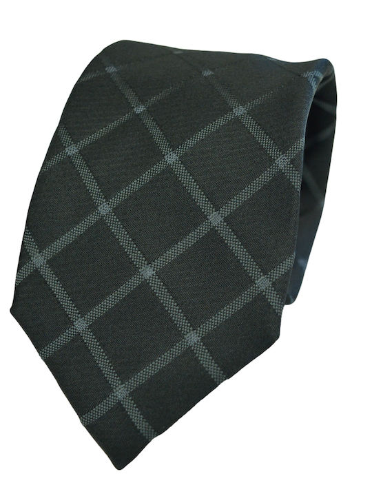 Silk Tie FERRE - Black checkered