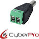 CyberPro Connection Plug for CCTV Systems DC Power Adapter with Clamp Black CP-DCM