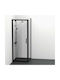 Ideal Standard Connect 2 Разделител на верандата Душ с Шарнир Врата 80x195см Черно