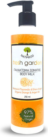 Natprod Fresh Garden Orange Moisturizing Lotion Body for All Skin Types 250ml