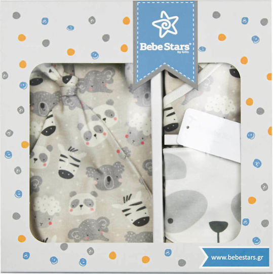 Bebe Stars Σετ Ρούχων Νεογέννητου Panda για Αγόρι για 6-9 μηνών 5τμχ