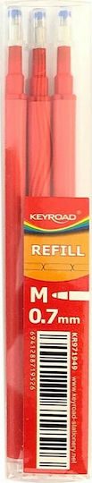 Gel Erasable 3 Ανταλλακτικά Μελάνια για Στυλό Κόκκινα