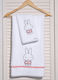 Miffy Σετ Βρεφικές Πετσέτες 2τμχ Miffy Γκρι Βάρους 420gr/m²