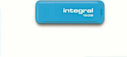 Integral Neon 16GB USB 2.0 Stick Blau