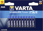 Varta LongLife Power Αλκαλικές Μπαταρίες AAA 1.5V 10τμχ