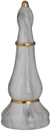 Inart Decorative Chess Piece made of Ceramic Material 9x9x22cm 1pcs
