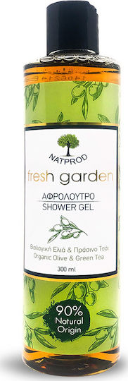 Natprod Fresh Garden Olive Αφρόλουτρο σε Gel με Αμύγδαλο & Άρωμα Πράσινο Τσάι 300ml