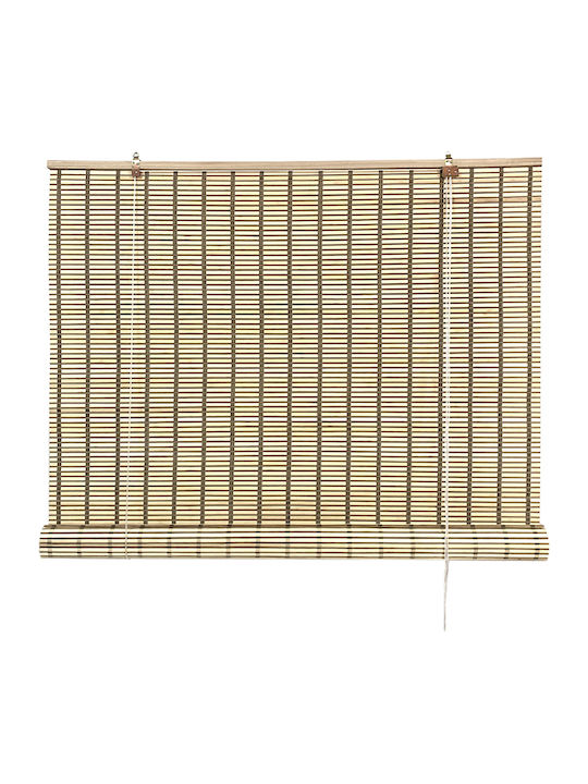 sw Bamboo blind with roll-up mechanism Bicolour (80%) real bamboo 60x150cm