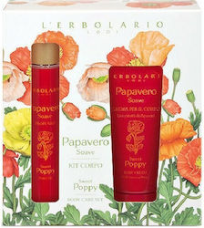L' Erbolario Papavero Sweet Poppy Women's Set with Body Lotion L' Erbolario Papavero Sweet Poppy Women's Set with Body Lotion