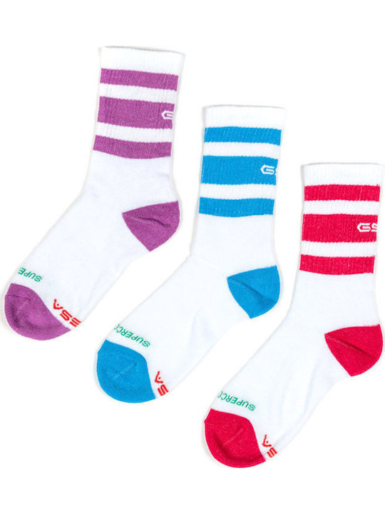 GSA Kids' Sock Knee-High White 3 Pair