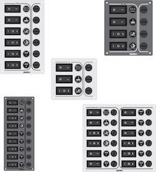 Lalizas Sp3 Ultra Boat Switch with Panels Πίνακας Ελέγχου με 3 Στεγανούς Διακόπτες 12/24V Ανθρακί