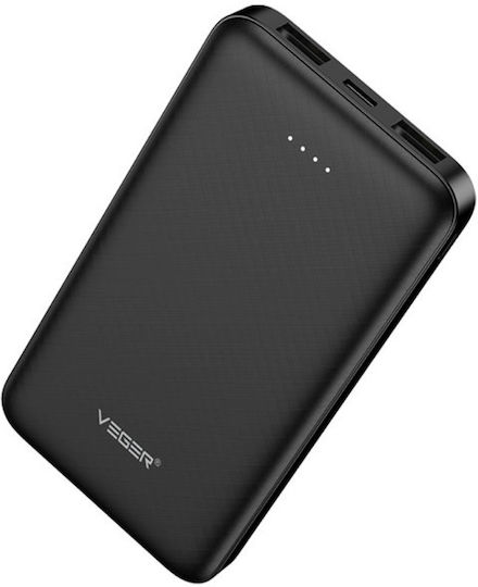 Veger VP1065 Power Bank 10000mAh cu 2 Porturi USB-A Negru