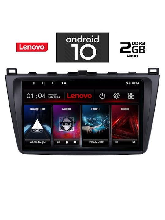 Lenovo Sistem Audio Auto pentru Mazda 6 2008> (Bluetooth/USB/AUX/WiFi/GPS/Partitură) cu Ecran Tactil 9" IQ-AN X6837_GPS