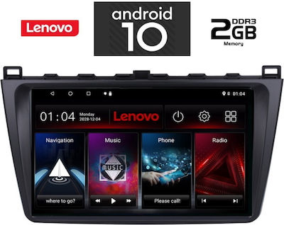 Lenovo Car Audio System for Mazda 6 2008> (Bluetooth/USB/AUX/WiFi/GPS/CD) with Touch Screen 9" IQ-AN X6837_GPS