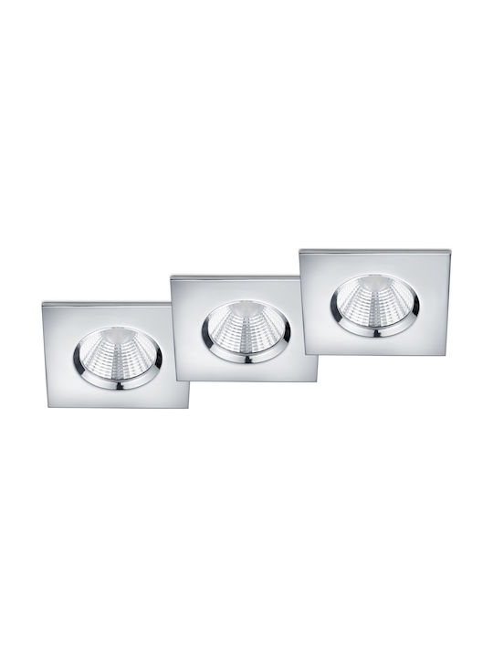 Trio Lighting Zagros Τετράγωνο Μεταλλικό Χωνευτ...