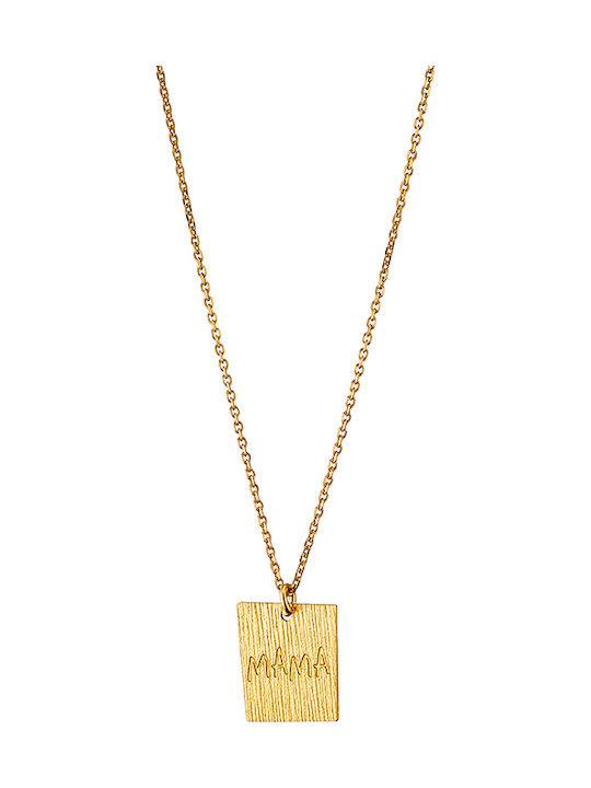 Oxette Love Messages Necklace Mum from Gold Plated Silver