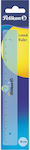 Pelikan Χάρακας Πλαστικός Διάφανος 16cm Lineal