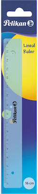 Pelikan Ruler Plastic Transparent 16cm Lineal