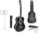 Banus GP44 Classical Guitar 4/4 Bundle Black