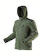 Neo Tools Arbeitsjacke Fleece Softshell mit Kapuze Khaki