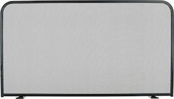Zogometal Metallic Fireplace Screen 80x50cm Black