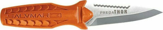 Salvimar Predathor Diving Knife Spearfishing Knife Orange with Blade Length 8cm