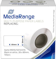 MediaRange 130 Autocolante Autoadezive pe Rolă pentru Imprimantă de Etichete Pentru Dymo 99010/S0722370 28x99mm 40buc MediaRange 130 Autocolante Autoadezive pe Rolă pentru Imprimantă de Etichete Pentru Dymo 99010/S0722370 28x99mm 40buc