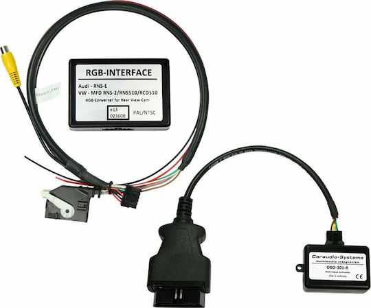 CarAudio-Systems Car Camera Installation Kit Rearview Camera Input for Vw / Skoda / Seat D-CS-RL-MFD3-O