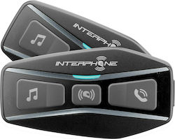Interphone U-COM 4 Ενδοεπικοινωνία Διπλή για Κράνος Μηχανής με Bluetooth