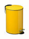 Aria Trade AT00027 Metallic Toilet Bin 3lt Yellow