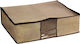 Ε-0407 Fabric Storage Case for Blanket/Duvet / Clothes in Beige Color 40x50x15cm 1pcs