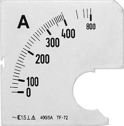 Adeleq Industrial Marking Πλάκα Ενδείξεως Αμπερόμετρων 400/5A 11-404007