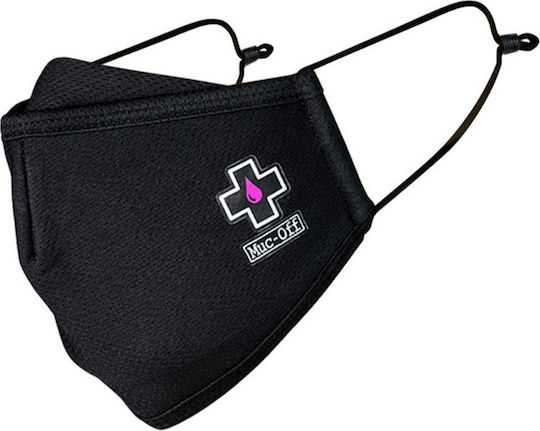 Muc-Off Reusable Face Mask Protective Mask Fabric Large Black 1pcs