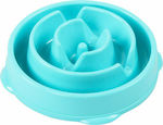 Pawise Droplet Small Plastic Bowls Dog Food Blue Slow Feeding 11093