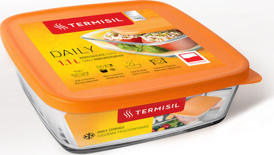 Termisil Кутия за храна Оранжеви 1.1л