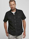 Brandit BD4024 Men's Shirt Short Sleeve Cotton Black 4024.2