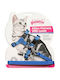 Pawise Katzenleine mit Anleitung Geschirr M mit Leine 19-32/ 27-47cm Blau Blau 28003