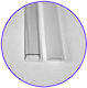Adeleq LED Strip Accessory Transparent für eingelassenes Aluminiumprofil (2m) Recessed Mounting 30-055612