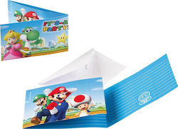 Amscan Προσκλήσεις Super Mario 8 Τμχ. 9901543