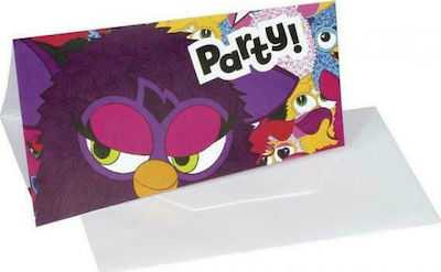 Amscan Invitations 6pcs 552463Invitations Furby 6 pcs.