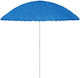 vidaXL Ομπρέλα Θαλάσσης Διαμέτρου 3m με UV Προστασία Μπλε