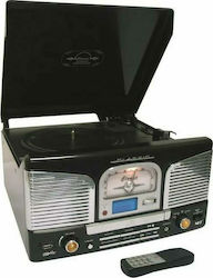 Inovalley Ηχοσύστημα RETRO03N-BTH-B 20W με CD / Digitale Medien Player, WiFi και Bluetooth Schwarz