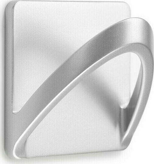 Inofix Ribbon Άγκιστρο Μπάνιου Μονό με Αυτοκόλλητο 6.5x4.5cm Ασημί Inofix Ribbon Άγκιστρο Μπάνιου Μονό με Αυτοκόλλητο 6.5x4.5cm Ασημί