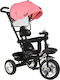 Bebe Stars Forza Kids Tricycle with Storage Basket, Push Handle & Sunshade for 9+ Months Pink